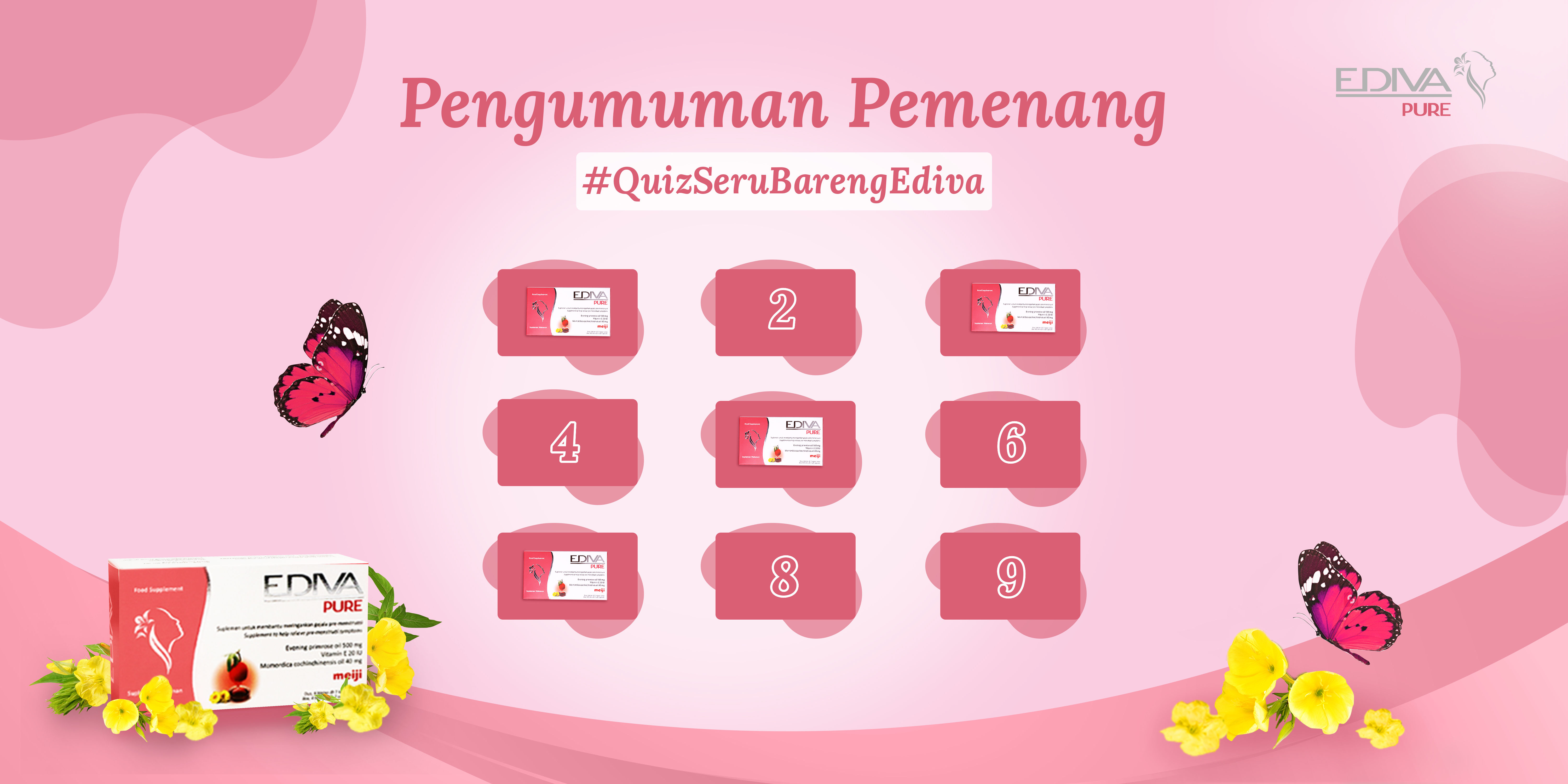 Pengumuman Pemenang #QuizSeruBarengEDIVA 11 Oktober 2019